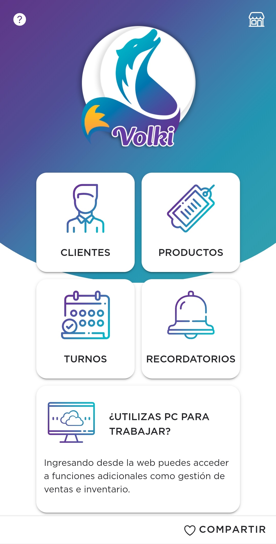 Volki screenshot: Veterinary management software from wherever you are. Access from pc, tablet or mobile. Now also available for Android.