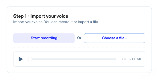 Speechify Voice Cloning screenshot