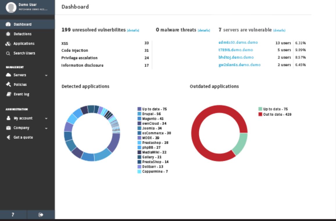 SiteLock screenshot: SiteLock vulnerabilities
