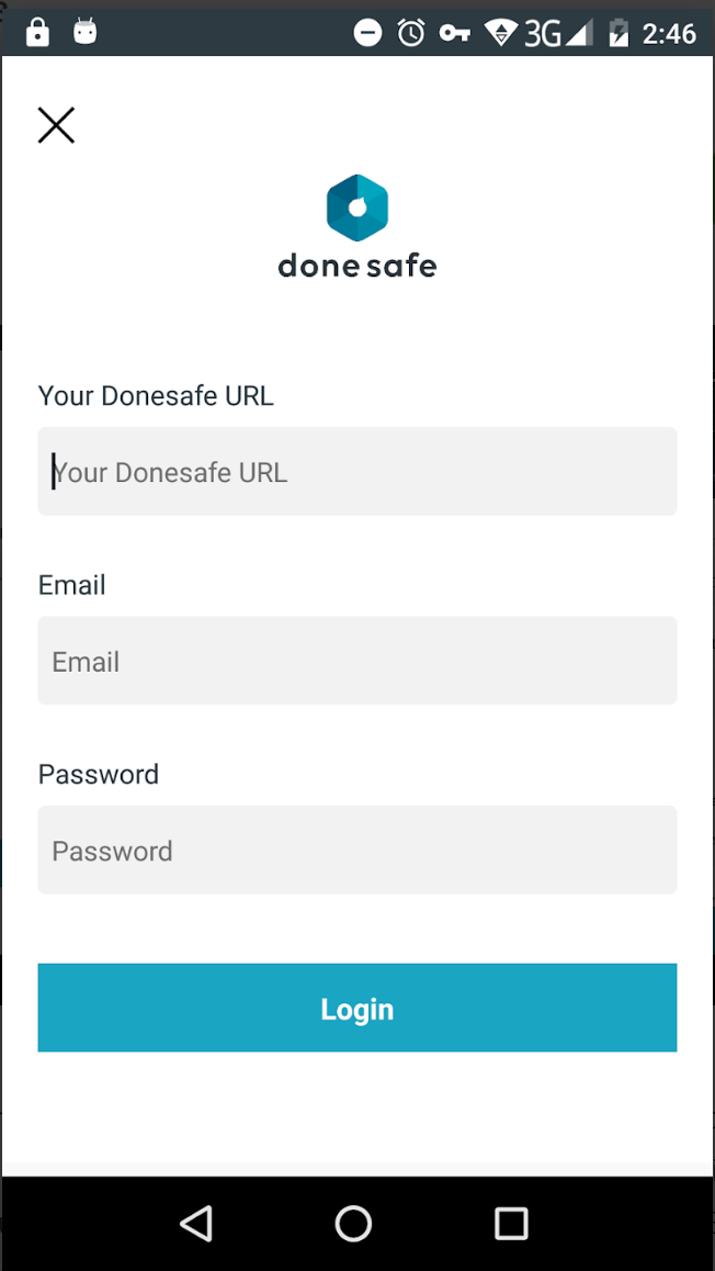 Donesafe Software - Log in to Donesafe securely via mobile