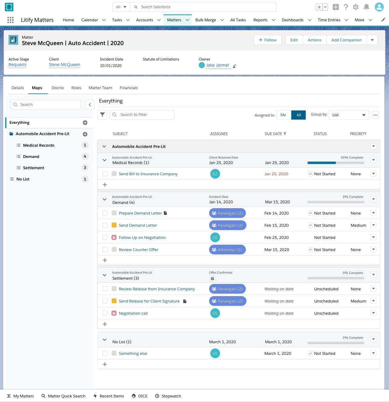 Litify Software - Create matter plans specific to every case type and practice area your team practices. Modify processes, sequences, and templates as necessary to support your team as they evolve.