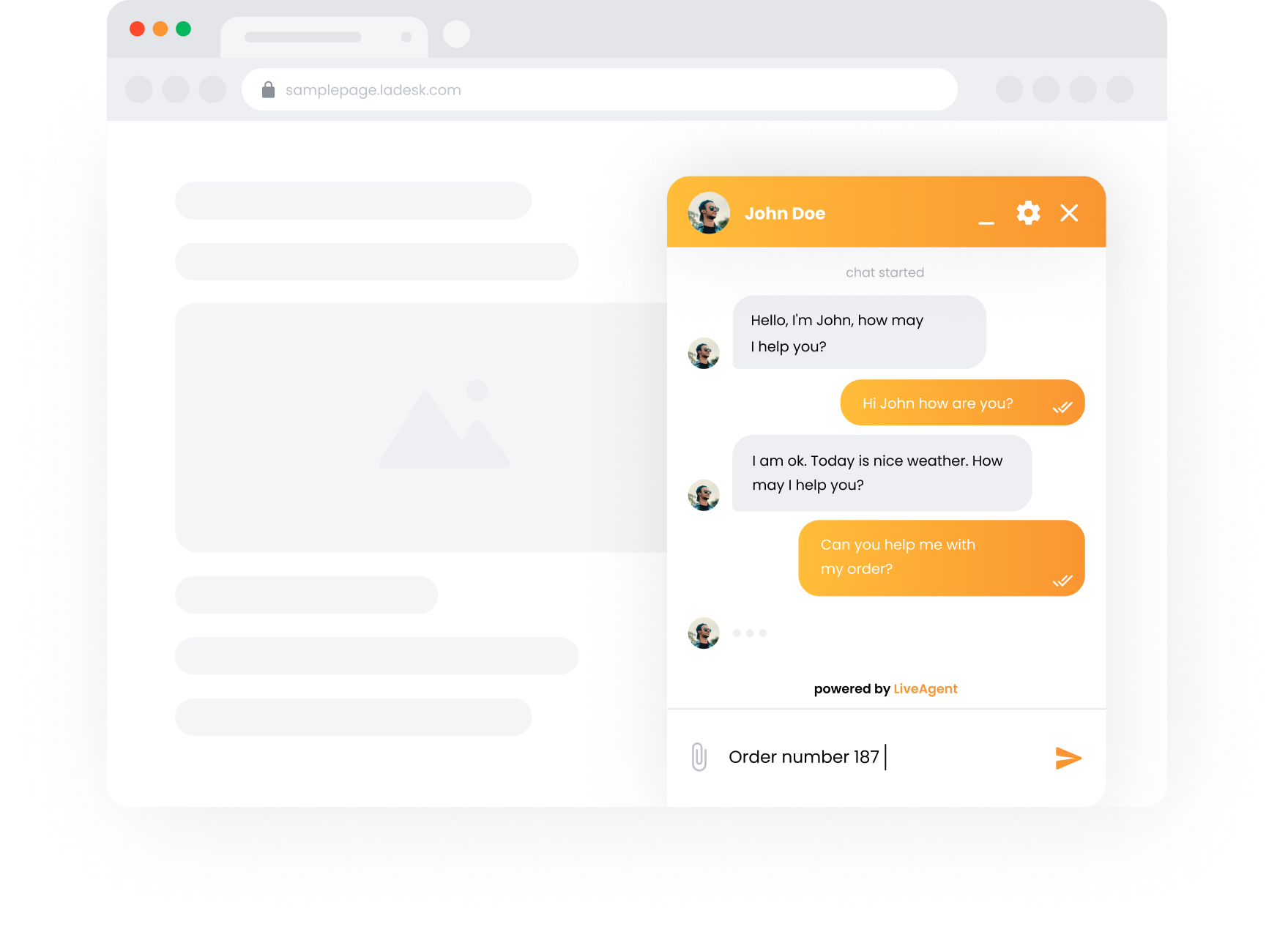 Chat - Customer view