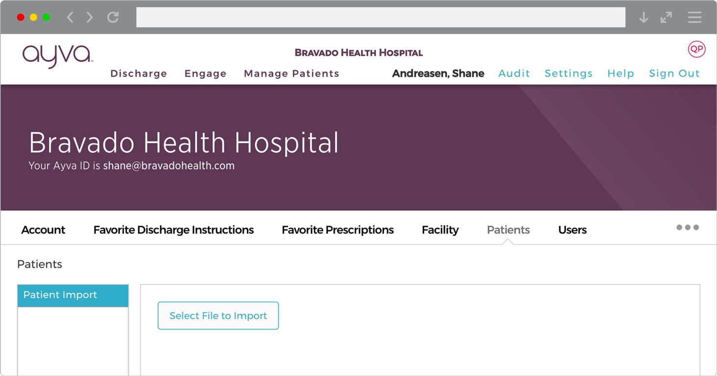 Treat Software - Treat patient profile