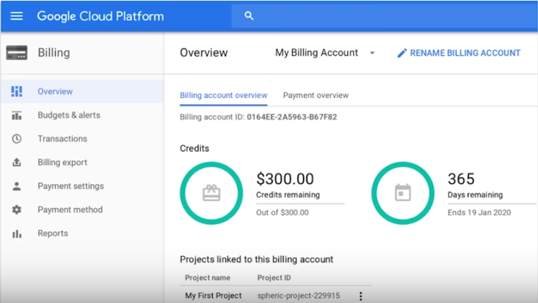 Google Cloud Software - Google Cloud Platform billing