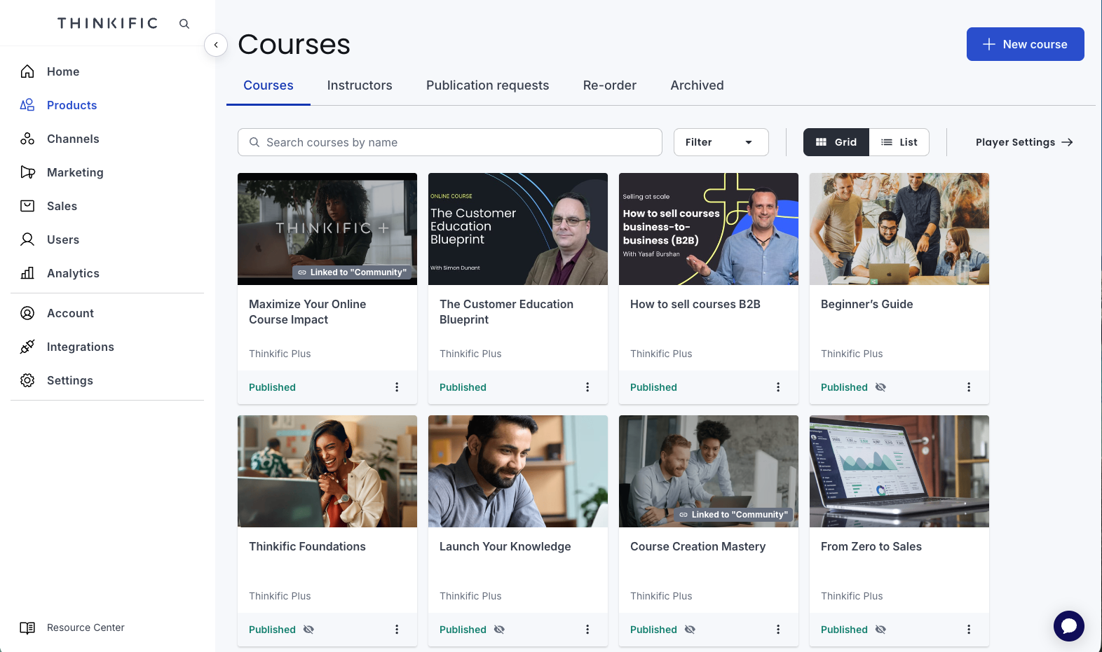 Thinkific Software - Thinkific Courses