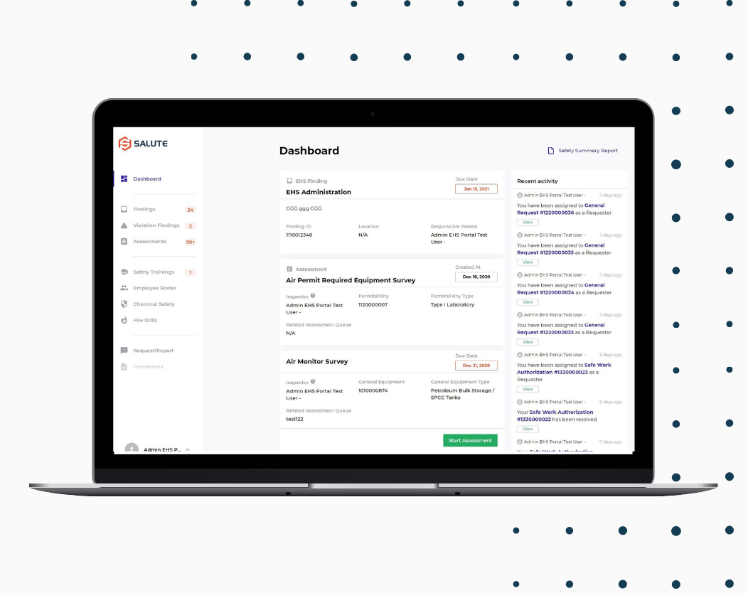 Screenshot of Salute Dashboard-thumb