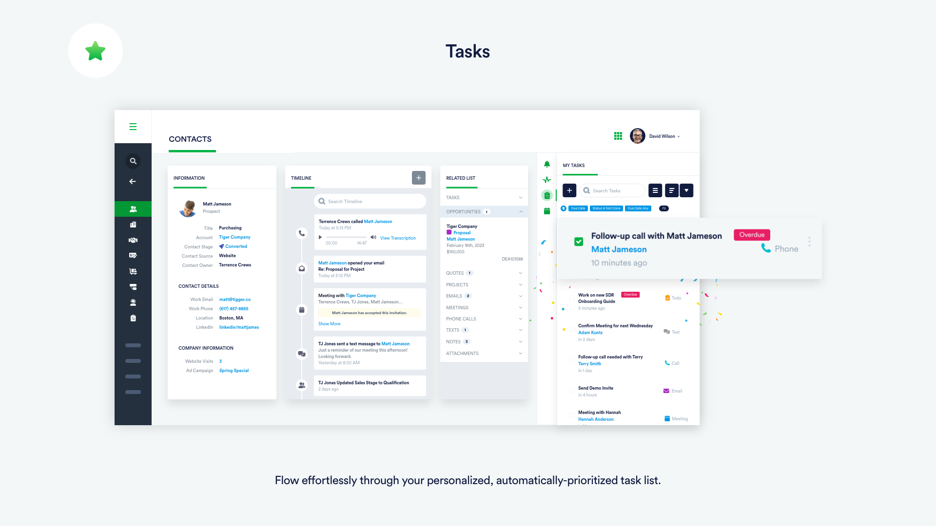 Flow effortlessly through your personalized, automatically-prioritized task list.