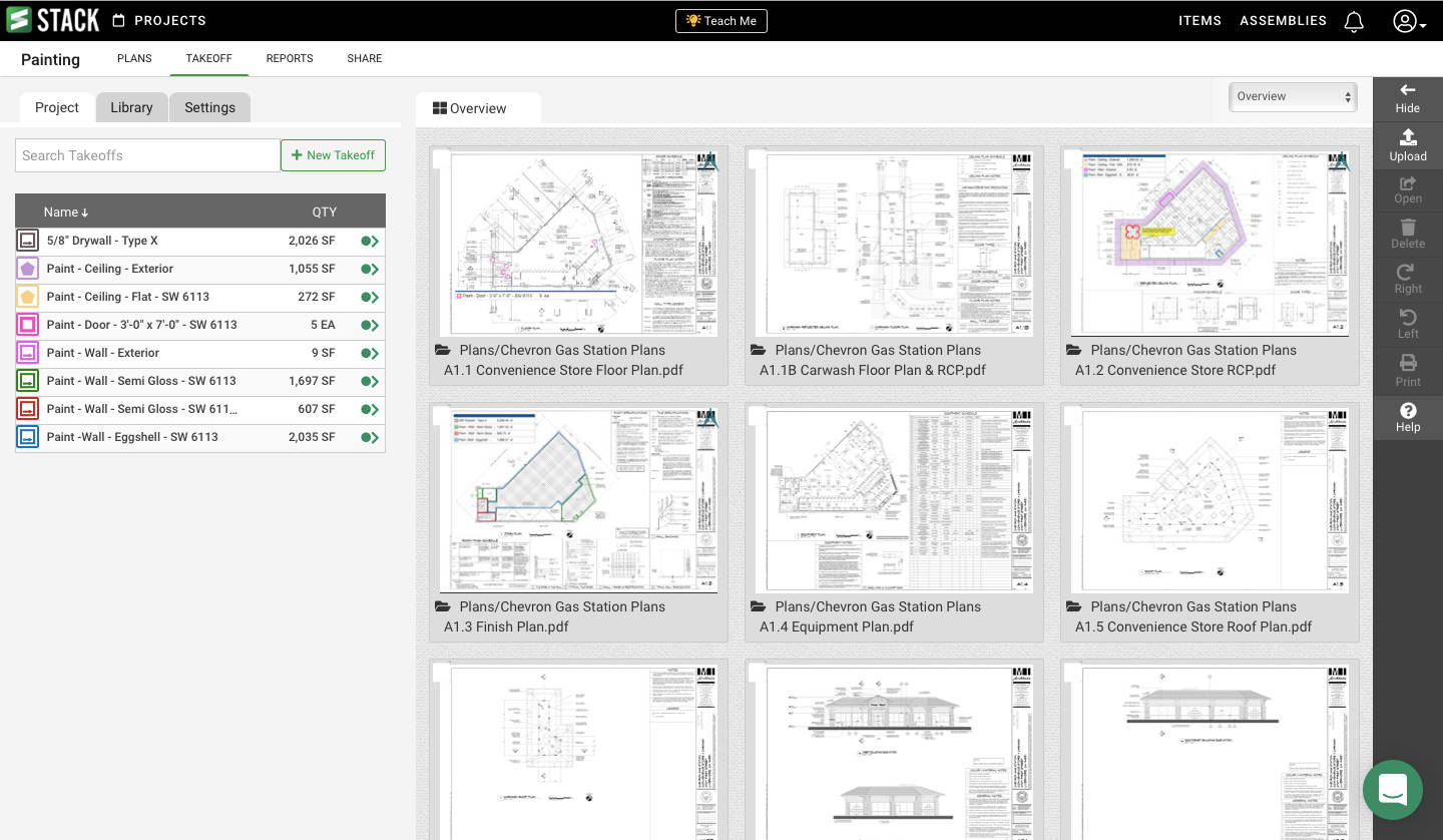 STACK plan pages view