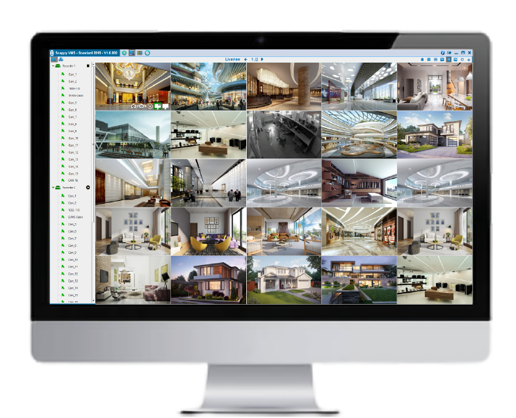 Snappy Video Management Server screenshot: Snappy Video Management Server interface