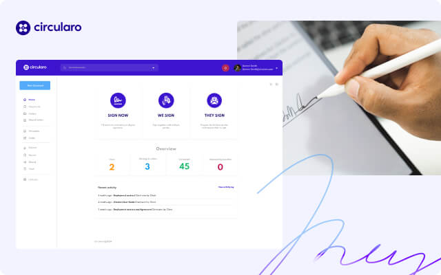 Circularo screenshot: Circularo overview