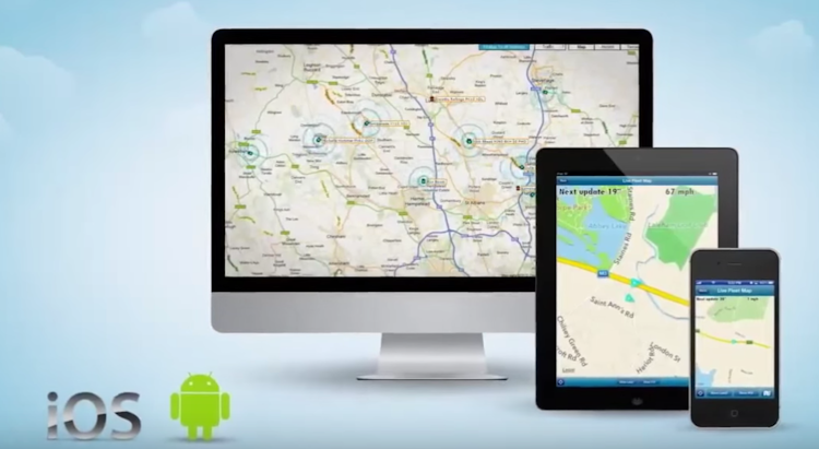 Geooco. Fleet Management screenshot: Access and manage Geooco on any internet-enabled device