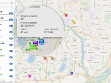 Dispatch Science Software - Live map-based dispatch board showing details