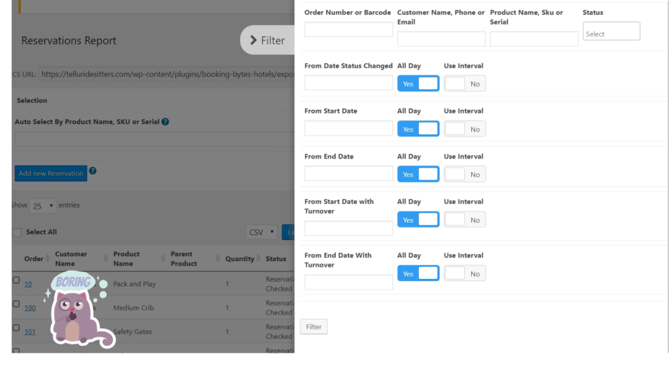 Reservety Software - Reservety shipping reports