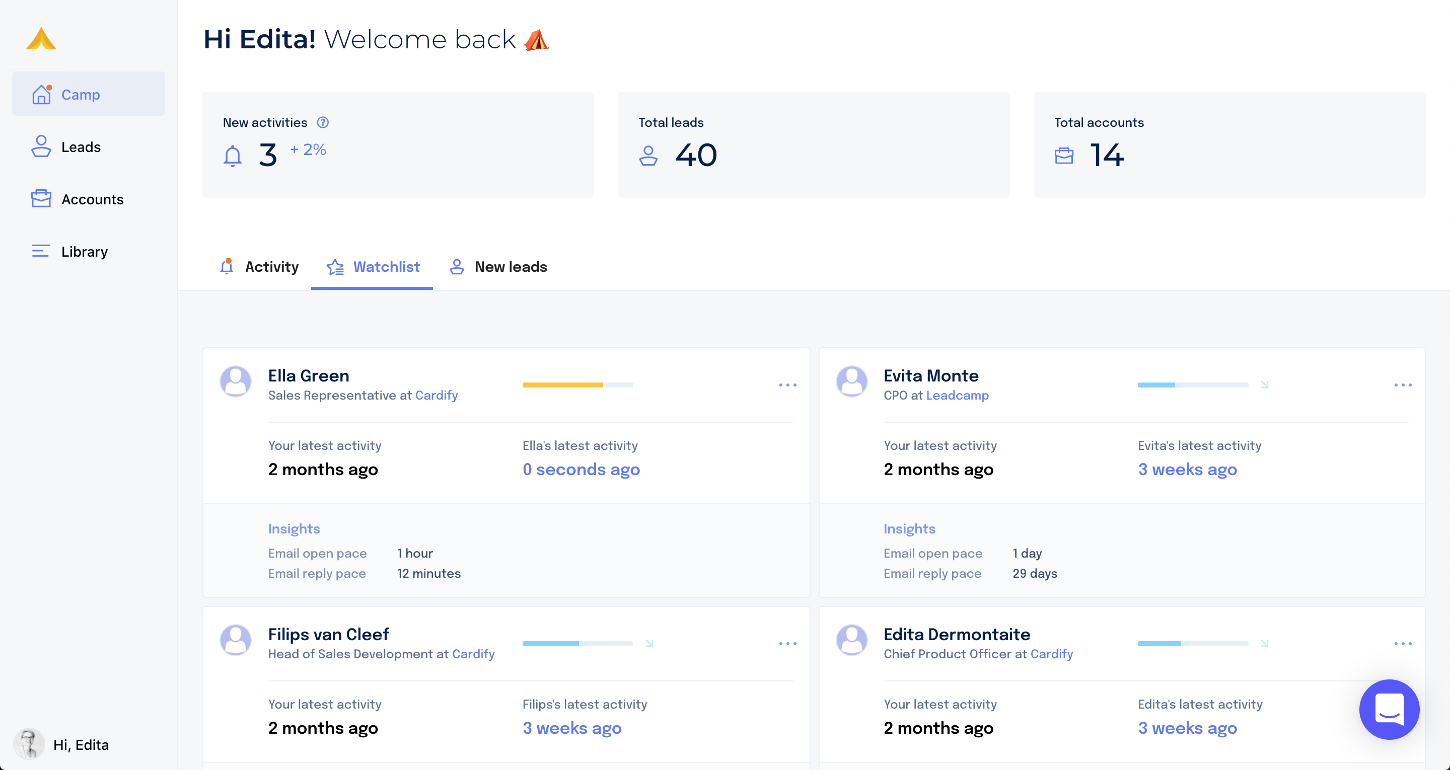Make sure you're not missing out, add the most important leads to your watchlist and follow-up at the right time.-thumb