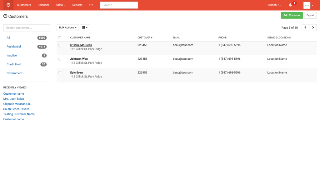 An integrated CRM allows for the management of customer data such as contact information, billing details, service histories and more