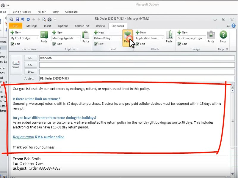 Clipboard for Outlook Software - 2