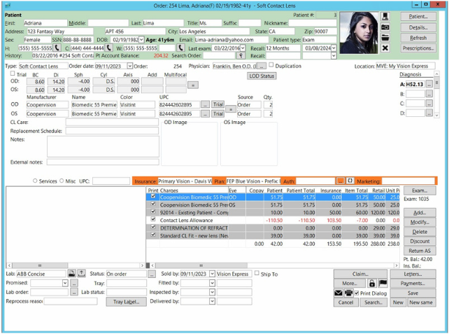 My Vision Express Software - My Vision Express Optical POS