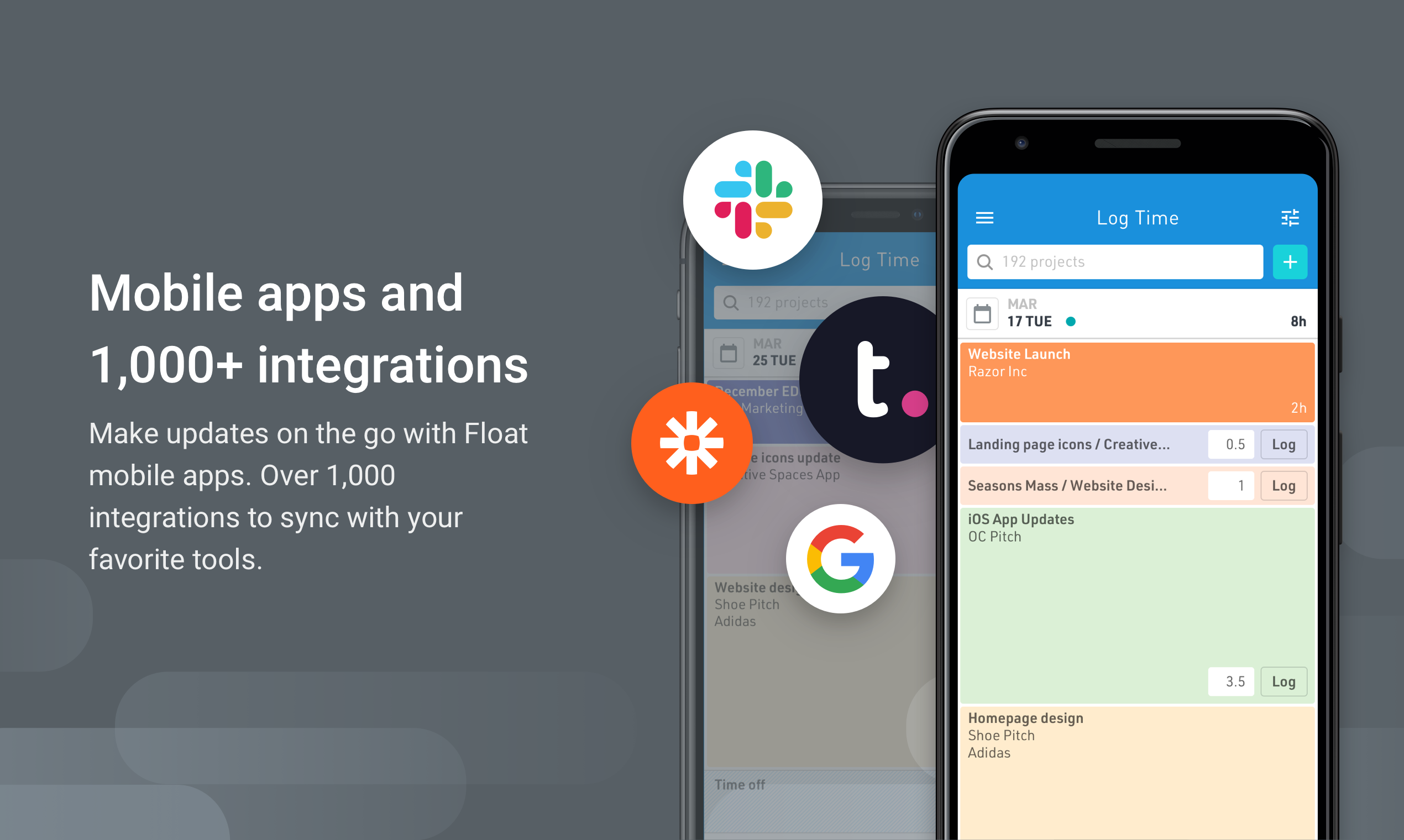 With apps for iOS & Android, you can update your schedule any time, on the go. Integrate with Slack, Google Calendar, Outlook & 1,000+ apps via Zapier to streamline your workflow.