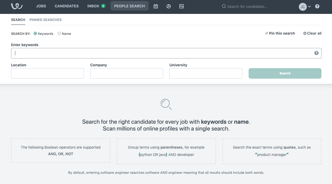 Workable Software - People Search, Workable's built-in sourcing technology