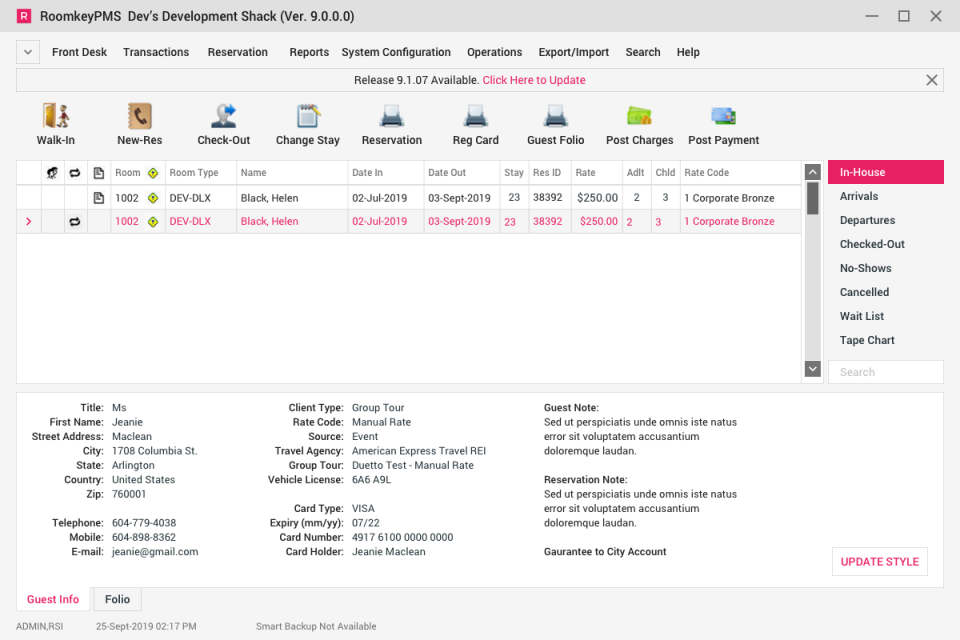 RoomKeyPMS Software - 1