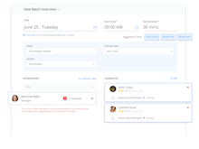Jobsoid Software - Schedule interviews seamlessly with Smart Interview Scheduler. You can connect your account with Google/Microsoft calendar and get notified about the best interview times at the time of interview creation.