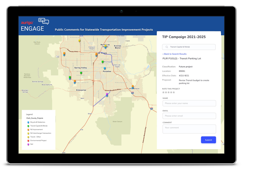 Map-based Public Commenting Portal
