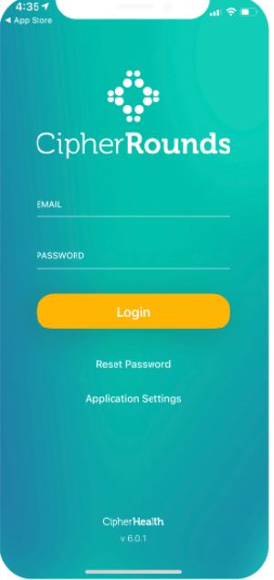 CipherRounds screenshot: CipherRounds login