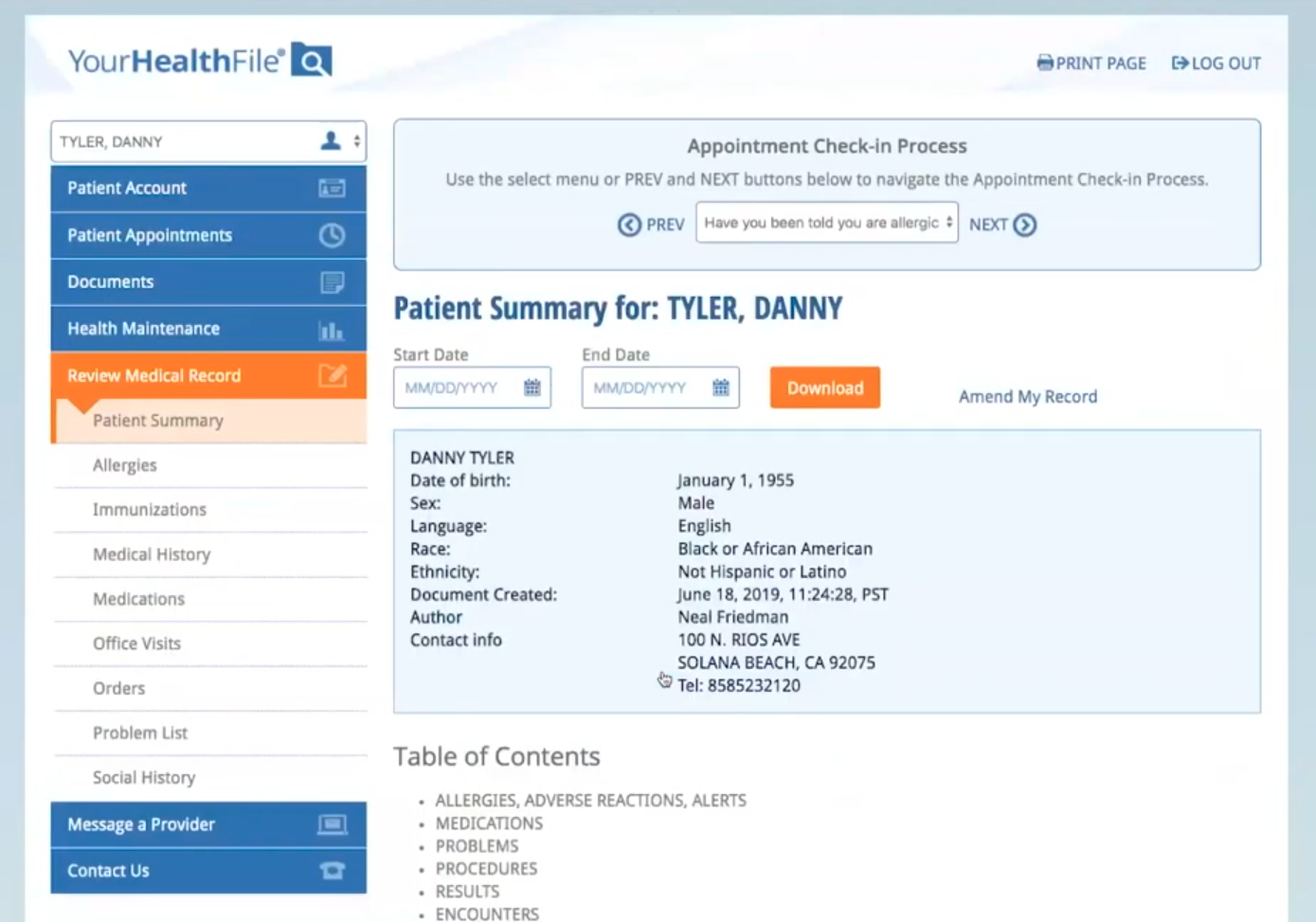 Patient summaries that are uploaded into NextGen can be shared with other provider locations