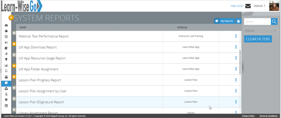 Learn-WiseGo Software - Learn-WiseGo systems reports