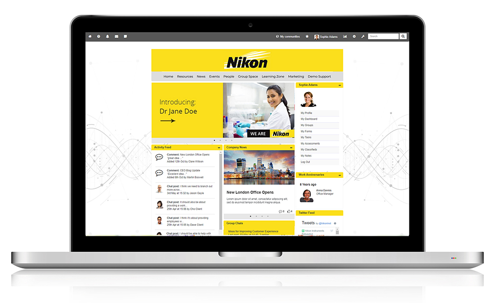The Hub Intranet Example