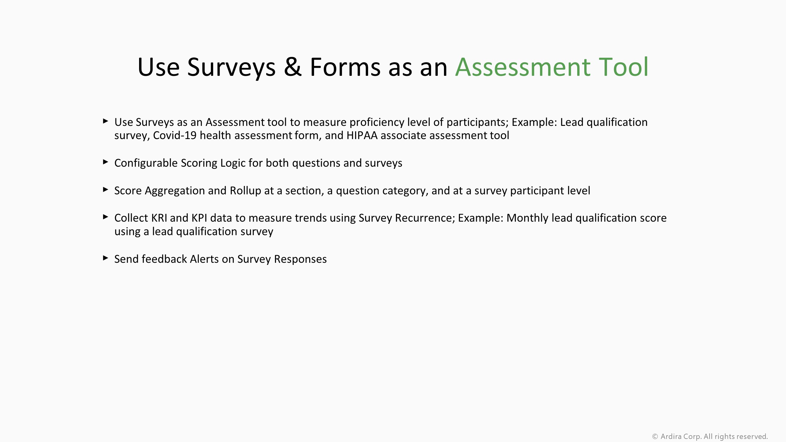 Use Surveys & Forms as an Assessment Tool