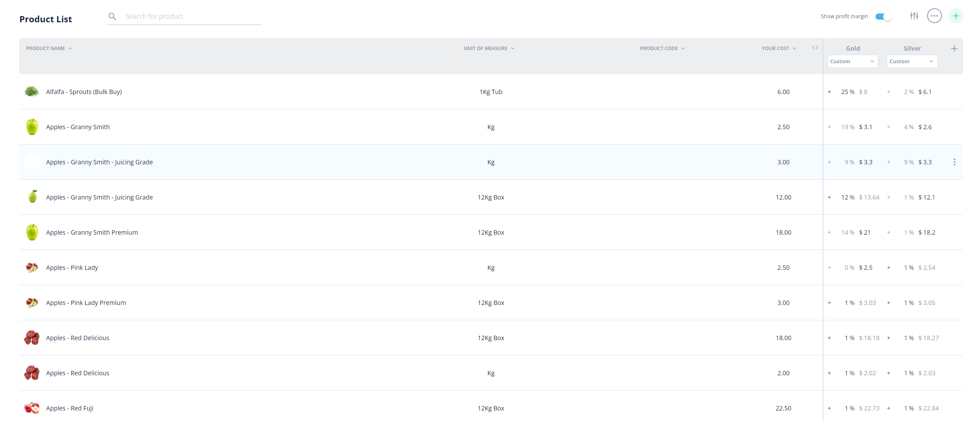 Open Pantry for Suppliers screenshot: Manage and customise your products and pricing