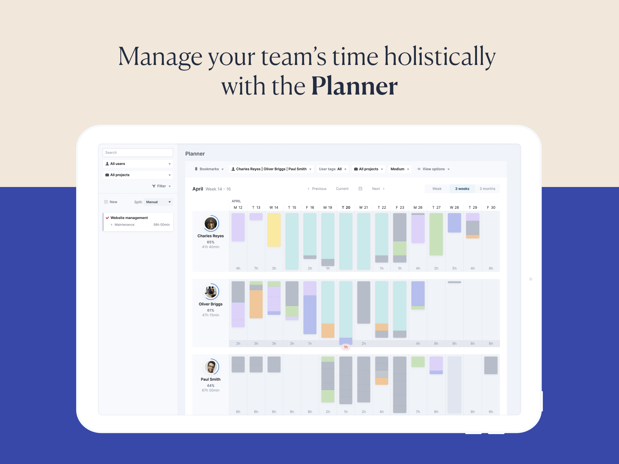 Scoro Software - Drag-and-drop Planner