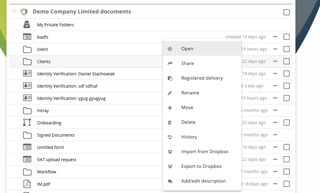 MyDocSafe Software - Document management