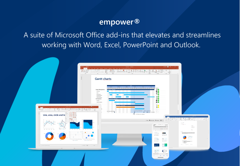 empower® is a software suite for Microsoft 365 that empowers everyone in your organization to easily create brand-compliant Office documents in no time!