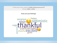 Poll Everywhere Software - Word cloud