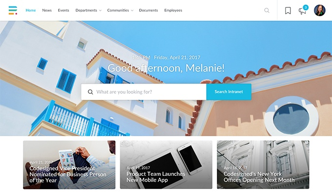 IntranetPro  screenshot: IntranetPro provides each member with their own personalized homepage