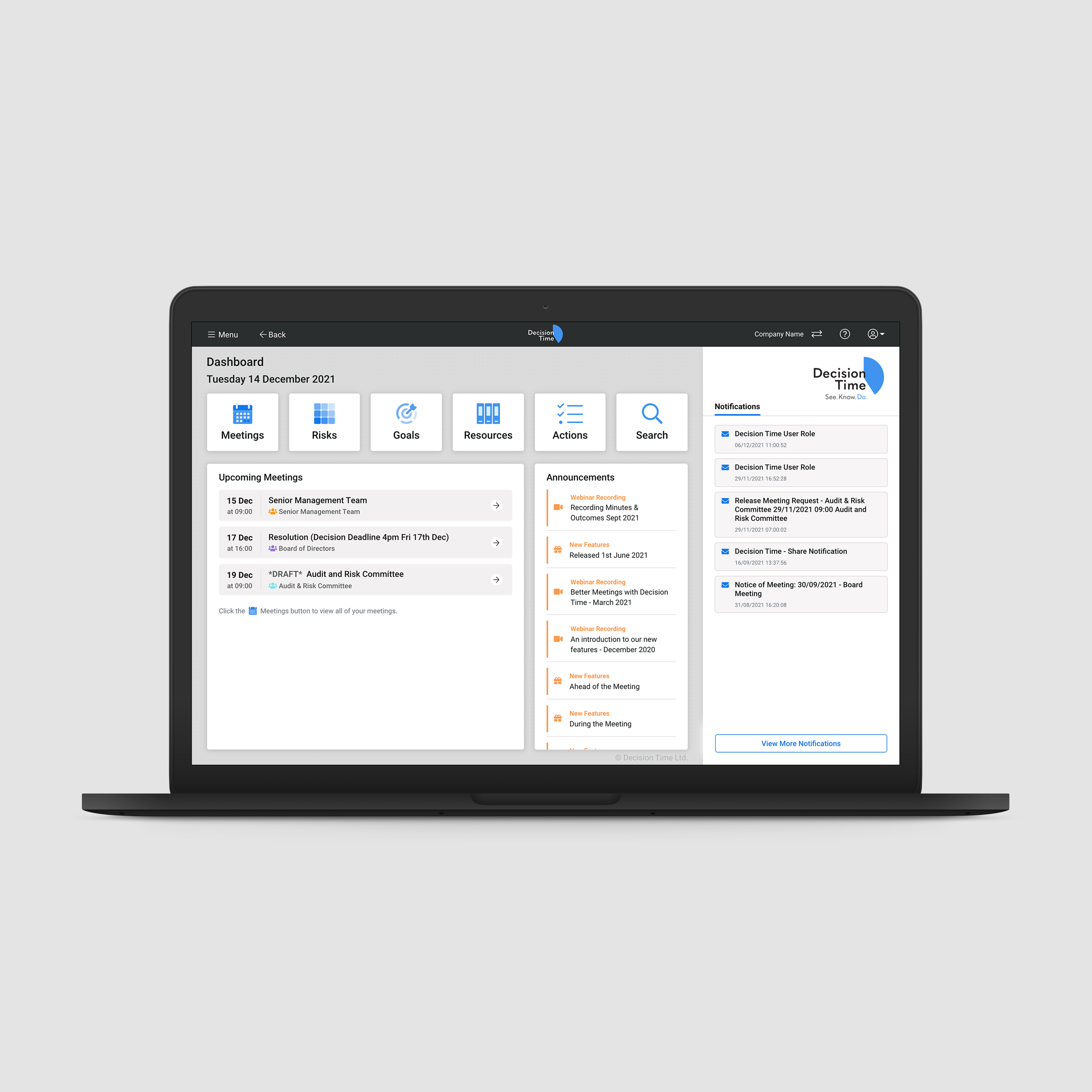 Decision Time Meetings screenshot