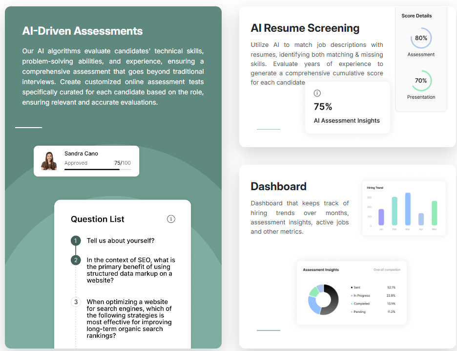 Talentick.ai screenshot: Talentick.ai AI-driven assessments