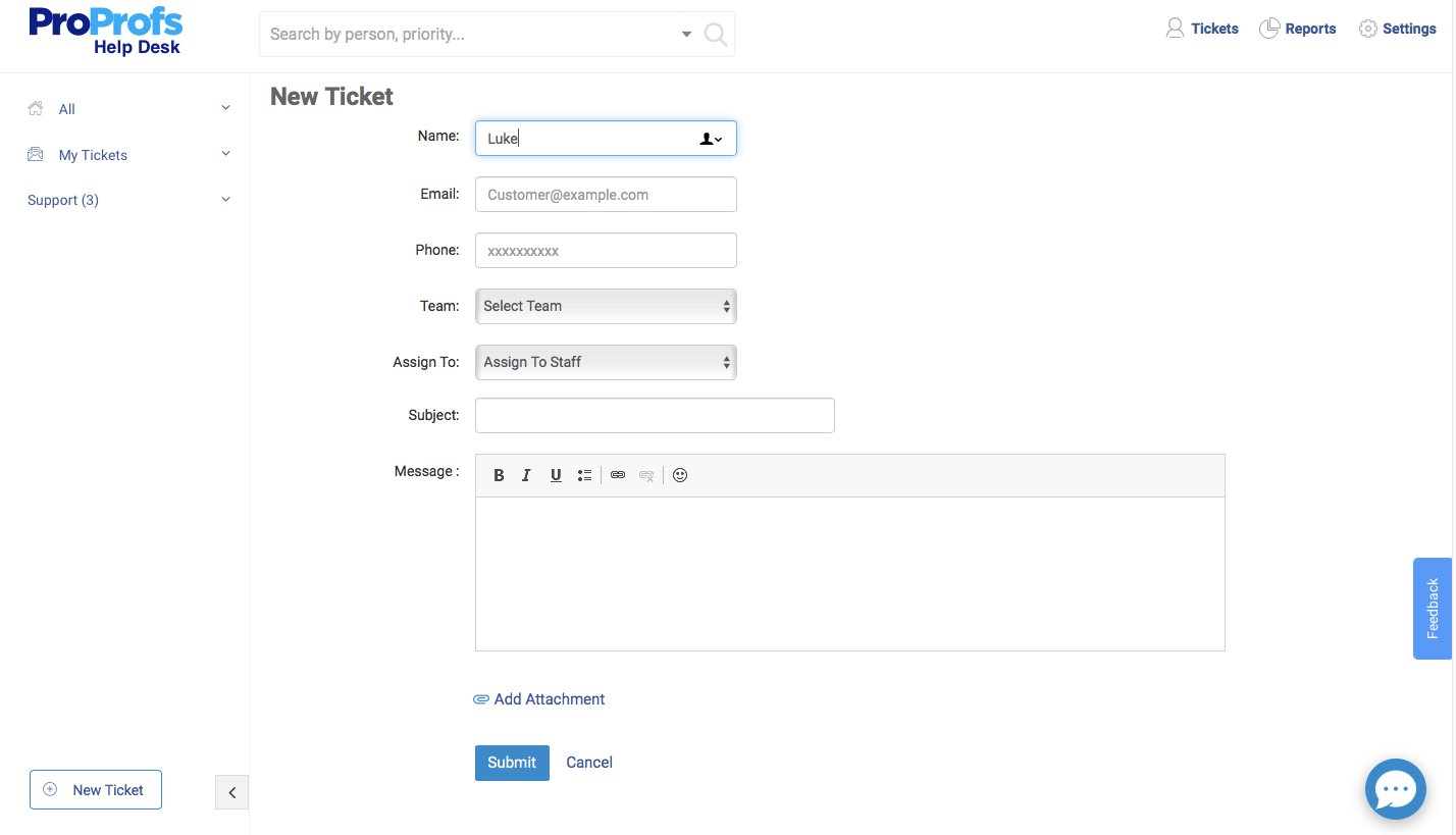 ProProfs Help Desk Logiciel - 6