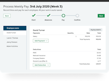 Sage Business Cloud Payroll Software - Payroll weekly process completed