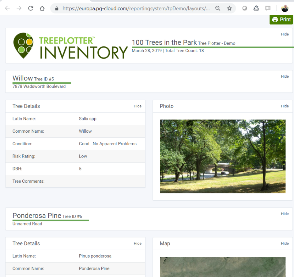 Tree Plotter INVENTORY Software - 4