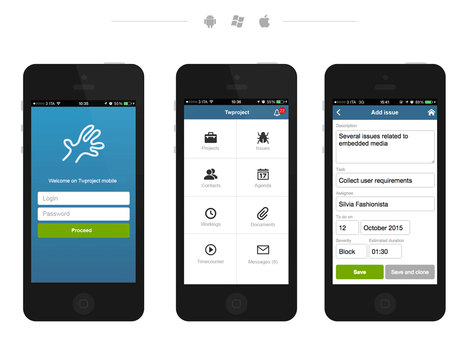 Mobile interface
