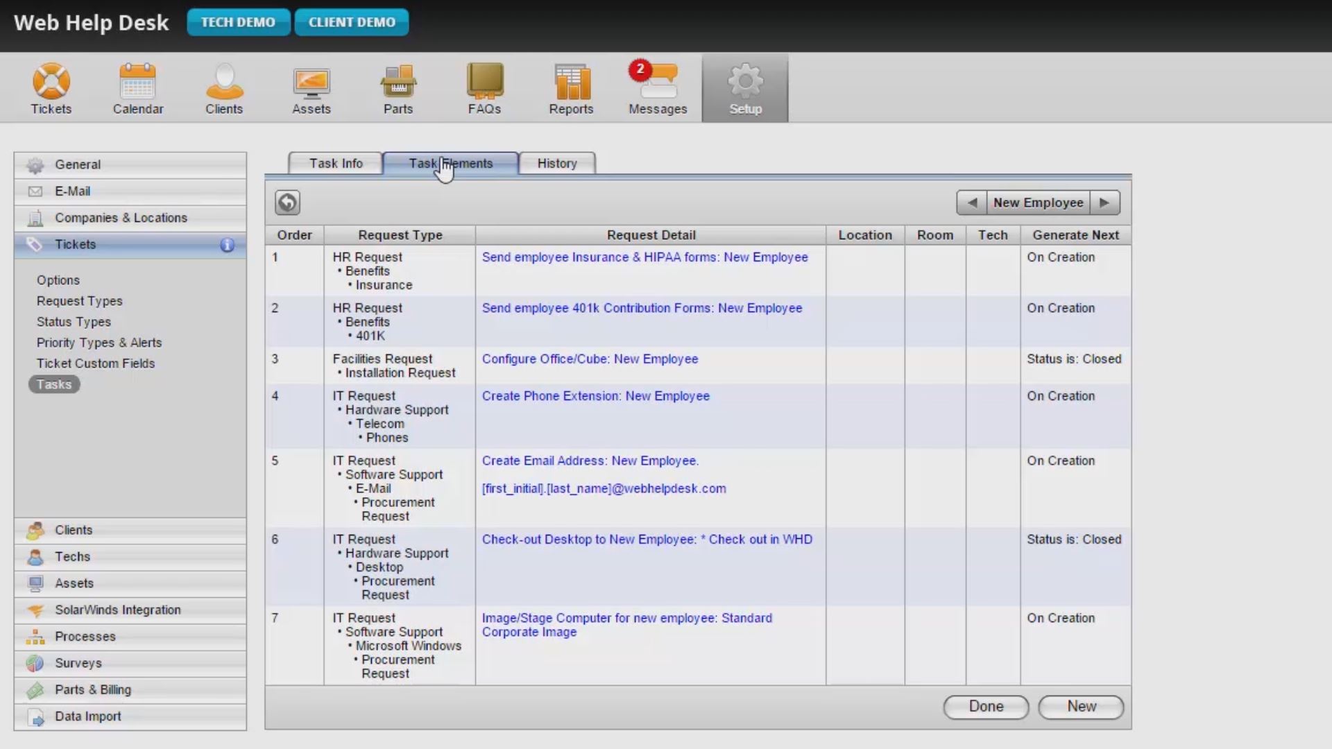 SolarWinds Patch Manager task management