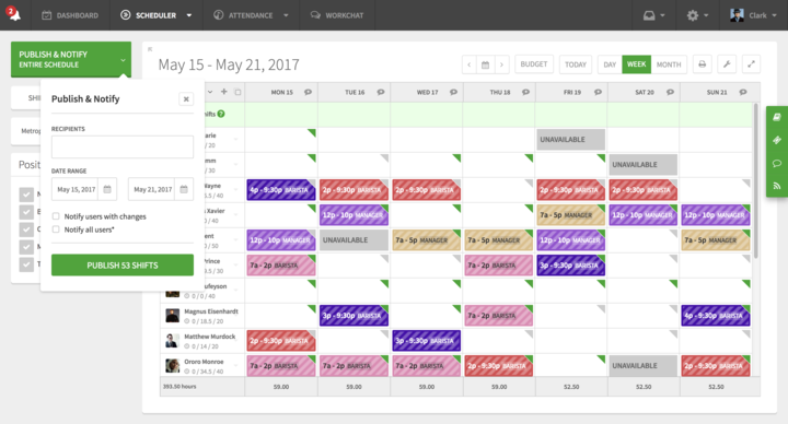 When I Work Software - Fine tune the schedule while on-the-go. Schedule shifts, notify staff and simplify scheduling.