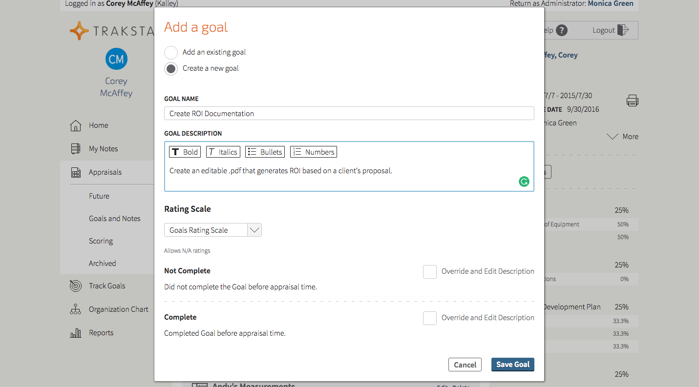 Add a goal