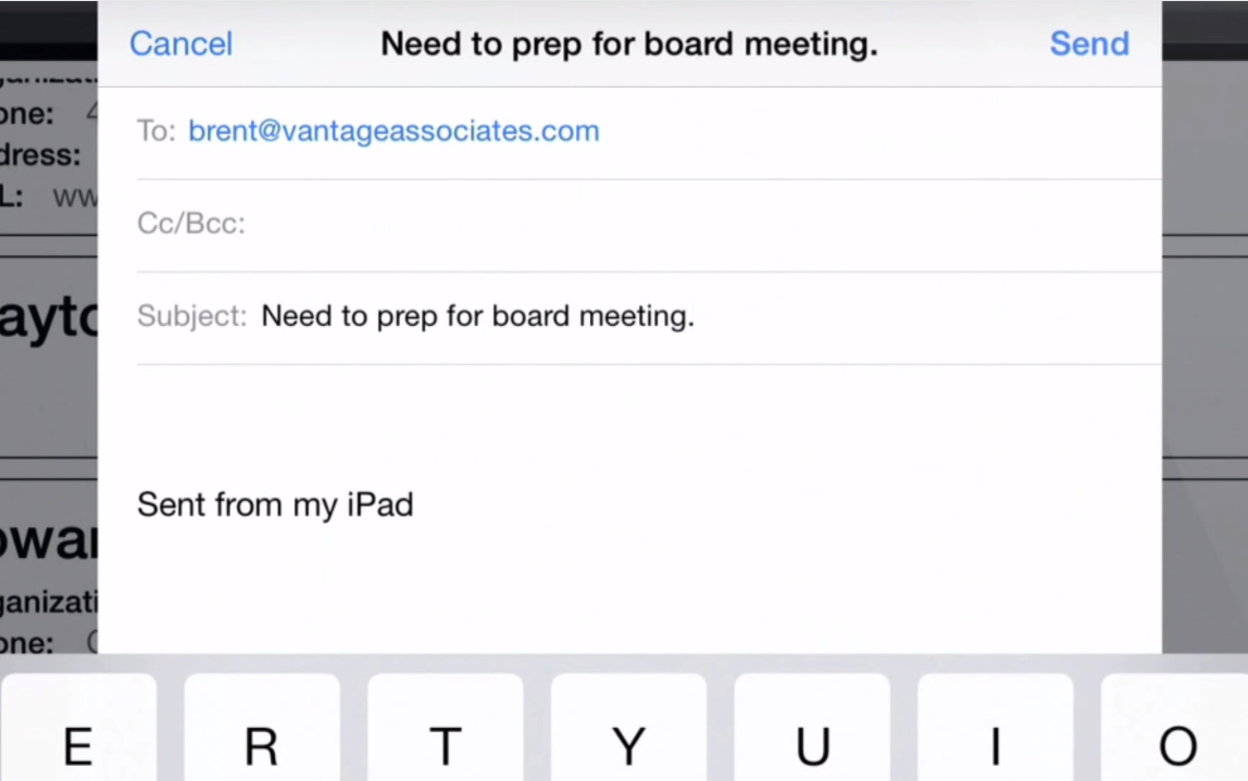 Send emails directly via Directorpoint