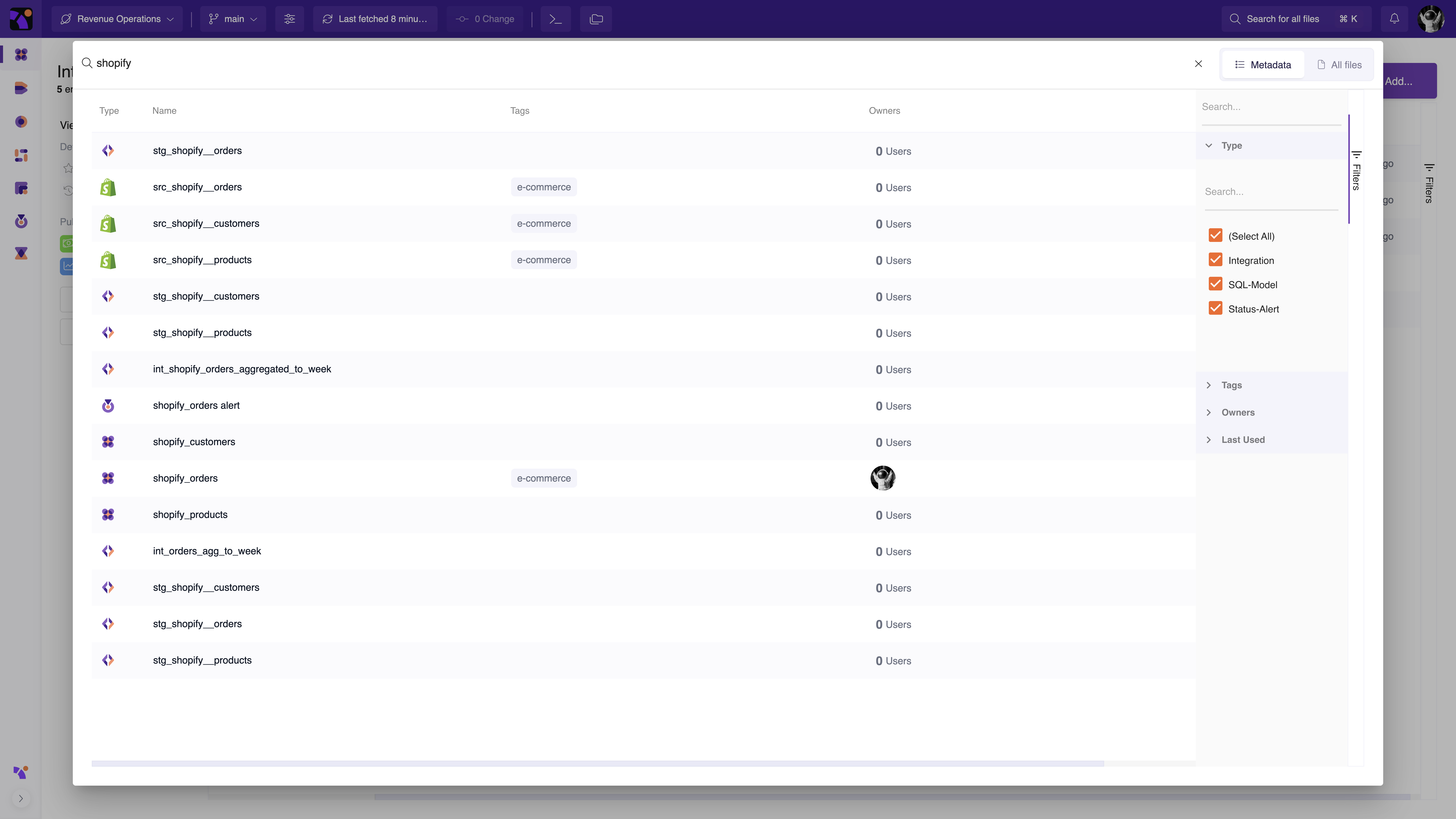 Y42 Software - Quickly discover data assets in your organization and get their full context