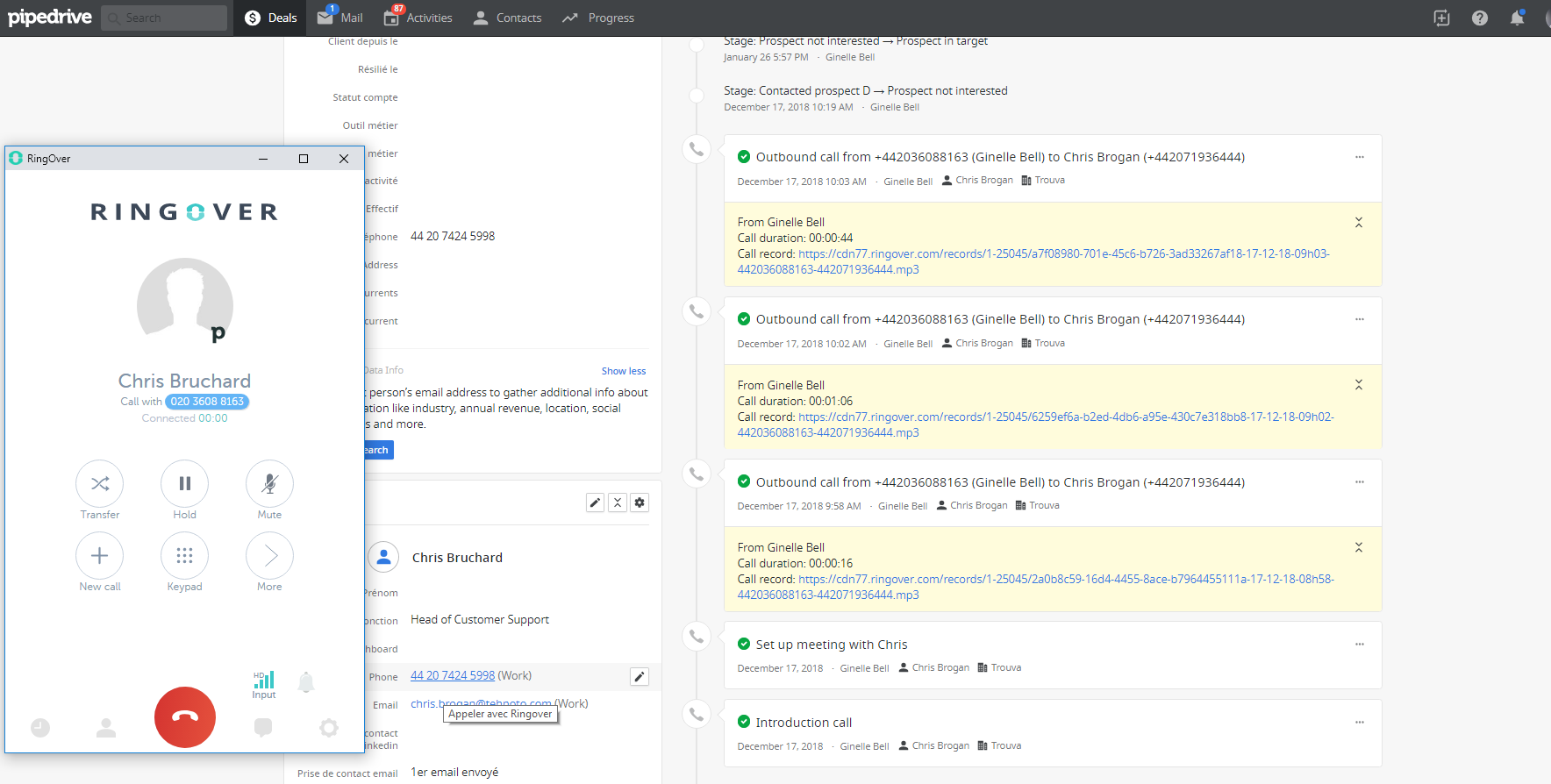 Ringover Software - RingOver communication