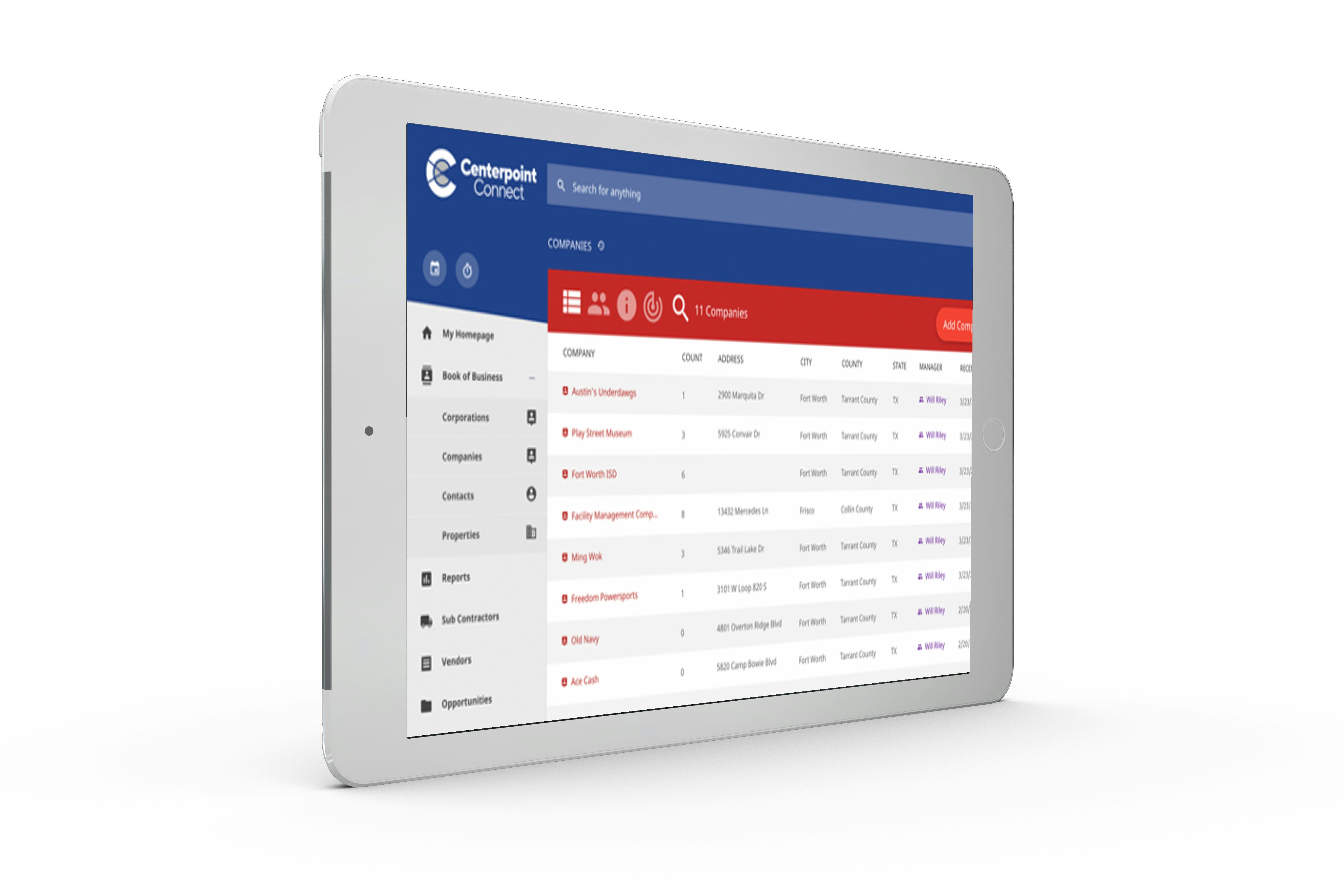 Centerpoint Connect Software - Centerpoint Connect is a construction-based CRM built to match your sales flow. Organize all of your past, present, and future customers and manage exactly where each falls within your sales cycle. Your CRM data is organized intelligently.